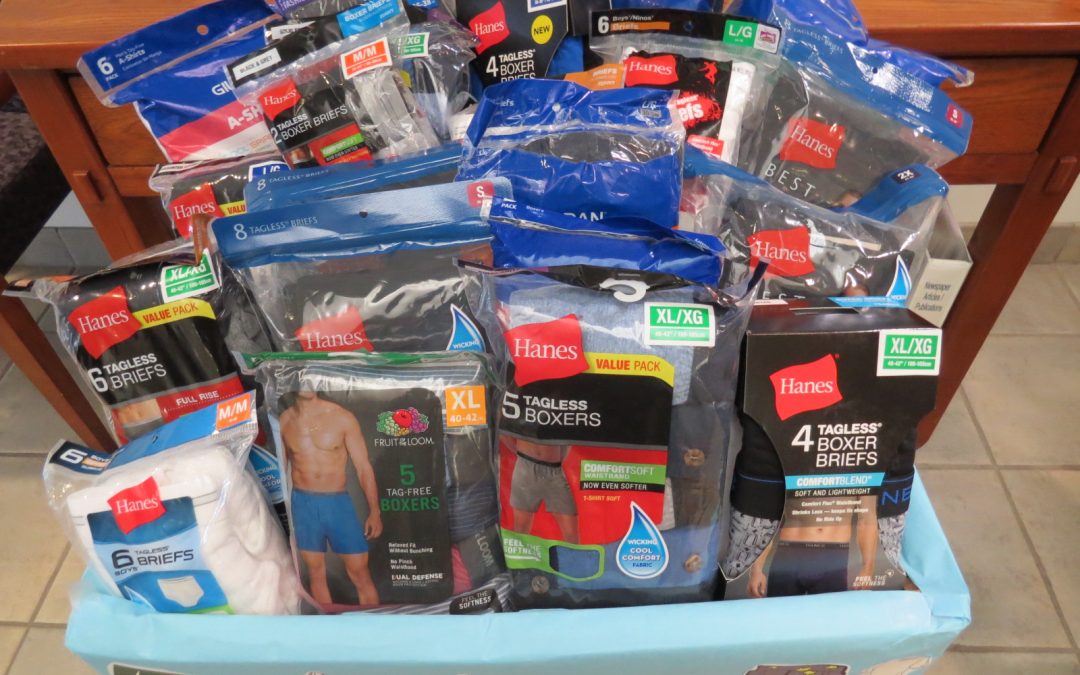 Underwear Drive for Sharing House is a Success!