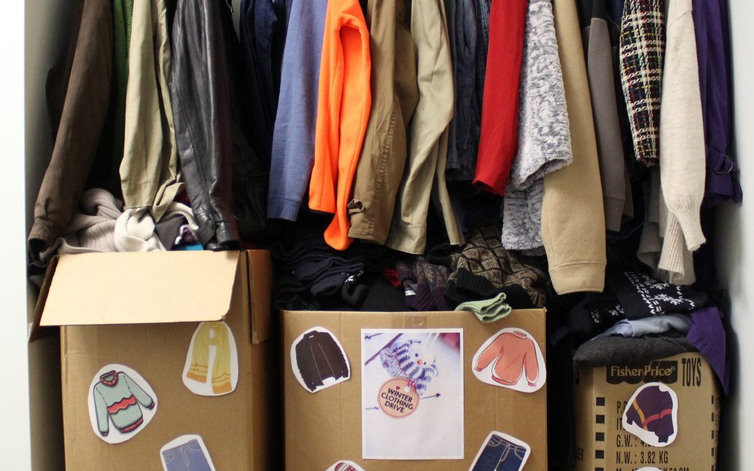 TVS employees clean out closets for winter clothing drive