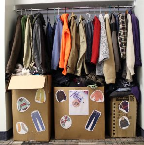 TVS employees clean out closets for winter clothing drive