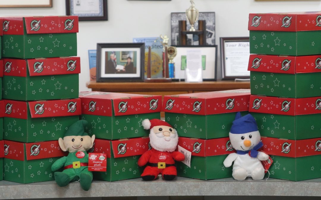 TVS “Give Back, Get Back” 2021 donation drive ends with 100 shoeboxes for Operation Christmas Child